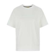 Klassiek Wit Katoenen T-shirt Michael Kors , White , Dames