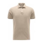 Beige Polo Shirt met korte mouwen Fedeli , Beige , Heren