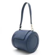 Pre-owned Leather handbags Bvlgari Vintage , Blue , Dames