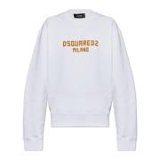 Sweatshirt met logo Dsquared2 , White , Dames