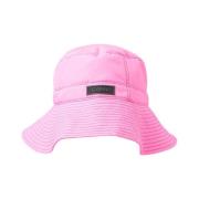 Gewatteerde Tech Bucket Hat Ganni , Pink , Dames