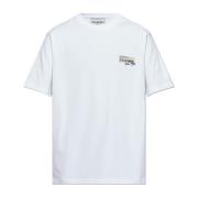 T-shirt met patches en print Iceberg , White , Heren