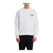 Katoenen Crewneck Sweatshirt Dsquared2 , White , Heren