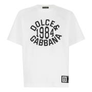 Moderne Re-Edition T-shirt Dolce & Gabbana , White , Heren