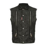 Denim vest Dsquared2 , Black , Heren