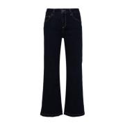 Donkerblauwe Katoenen Elastische Jeans Liu Jo , Blue , Dames