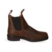 Leren Chelsea Boot met Elastische Inzet Blundstone , Brown , Heren