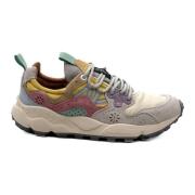 Crème Sneakers Collectie Ss24-25 Flower Mountain , Multicolor , Dames