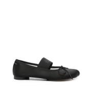 Zwarte Ballerina Schoenen voor Vrouwen MM6 Maison Margiela , Black , D...