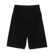 Zwarte Bermuda Shorts voor Mannen MM6 Maison Margiela , Black , Heren