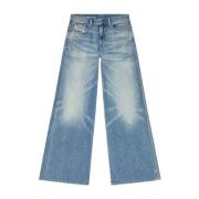 Vintage Flare Jeans met Distressed Look Diesel , Blue , Dames