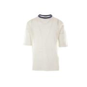 Zachte Lijn Ivoor T-shirt Korte Mouw Auralee , White , Heren