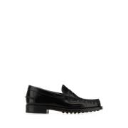 Klassieke zwarte leren loafers Tod's , Black , Heren