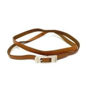 Pre-owned Fabric belts Hermès Vintage , Brown , Dames