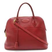 Pre-owned Leather handbags Hermès Vintage , Red , Dames