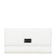 Pre-owned Leather wallets Bvlgari Vintage , White , Dames