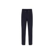 Monochrome wollen broek met elastische tailleband Valentino , Blue , H...