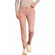 Rose Pink Slim Fit New York Broek Mason's , Pink , Dames