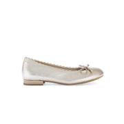 Gouden leren metallic ballerina's Gabor , Yellow , Dames