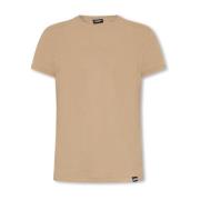 Katoenen T-shirt Dsquared2 , Beige , Heren