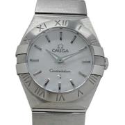 Pre-owned Fabric watches Omega Vintage , White , Dames