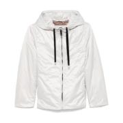 Witte Waterafstotende Hoodie Jas Max Mara , White , Dames