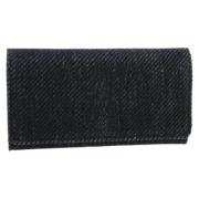 Pre-owned Canvas wallets Chanel Vintage , Blue , Dames