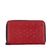 Pre-owned Leather wallets Jimmy Choo Pre-owned , Red , Dames