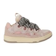 Leren Sneakers met Maxi Tong Sluiting Lanvin , Pink , Dames