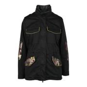 Stijlvolle Parka met Katoenmix Mason's , Black , Dames