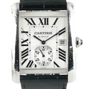 Pre-owned Metal watches Cartier Vintage , Gray , Heren