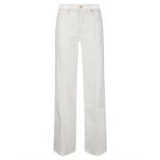 Uitlopende Stretch Katoenen Jeans met Medium Taille 7 For All Mankind ...