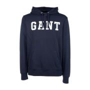 Stijlvolle Sweatshirt voor Mannen en Vrouwen Gant , Blue , Heren