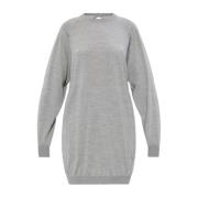 Rugloze jurk Moschino , Gray , Dames