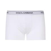 Wit Stretch Katoen Jersey Ondergoed Dolce & Gabbana , White , Heren