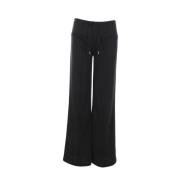 Zwarte Baggy-Fit Interlock Broek Courrèges , Black , Dames