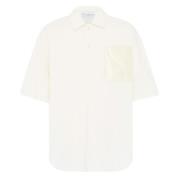 Gewatteerde Polo Top in Ivoor JW Anderson , Beige , Heren