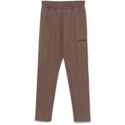 Chocoladebruine elastische taillebroek The Attico , Brown , Dames