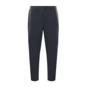 Tapered-fit broek van gerecycled breisel Cfcl , Gray , Heren