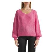 Luxe Alpaca Wol Trui Roze American Dreams , Pink , Dames