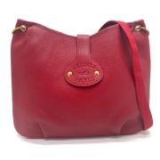 Pre-owned Leather shoulder-bags Hermès Vintage , Red , Dames