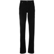 Slim Katoenen Jeans Zwart Logo Tom Ford , Black , Heren