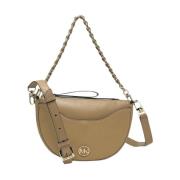 Halve Maan Pochette Crossbody Tas Michael Kors , Brown , Dames