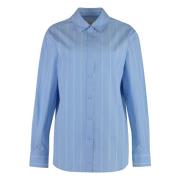 Klassieke Katoenen Oxford Overhemd Calvin Klein , Blue , Dames