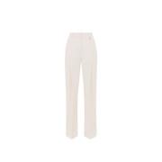 Crepe broek met Franse zakken Elisabetta Franchi , Beige , Dames