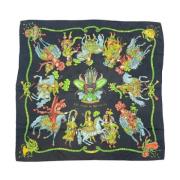 Pre-owned Silk scarves Hermès Vintage , Multicolor , Dames