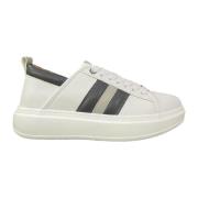 Eco Wembley Leren Sneaker Wit Grijs Alexander Smith , White , Heren