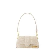 Beige Leren Schoudertas Jacquemus , Beige , Dames