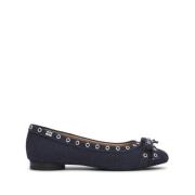 Blauwe Ballerina Schoenen voor Vrouwen Ganni , Blue , Dames