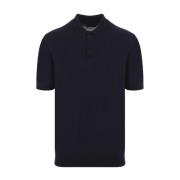 Blauw Katoenen Poloshirt Roberto Collina , Blue , Heren